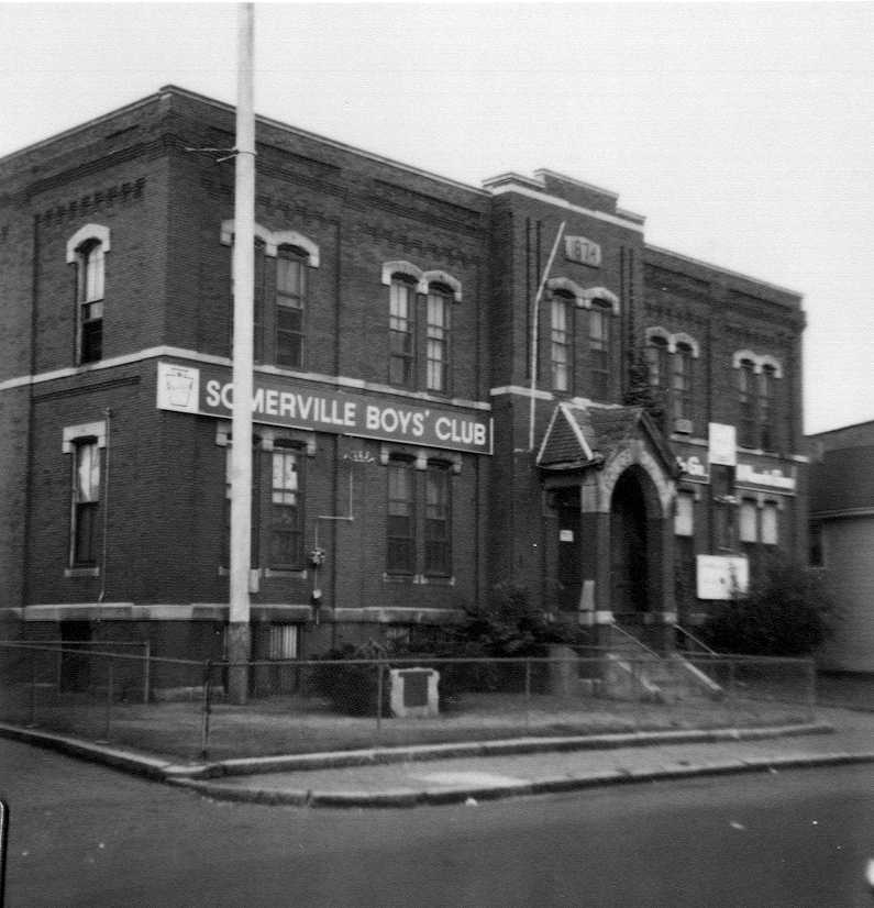The former police station of Somerville, Massachusetts, on Bow Street in its brief stint as part of the Somerville Boys Club